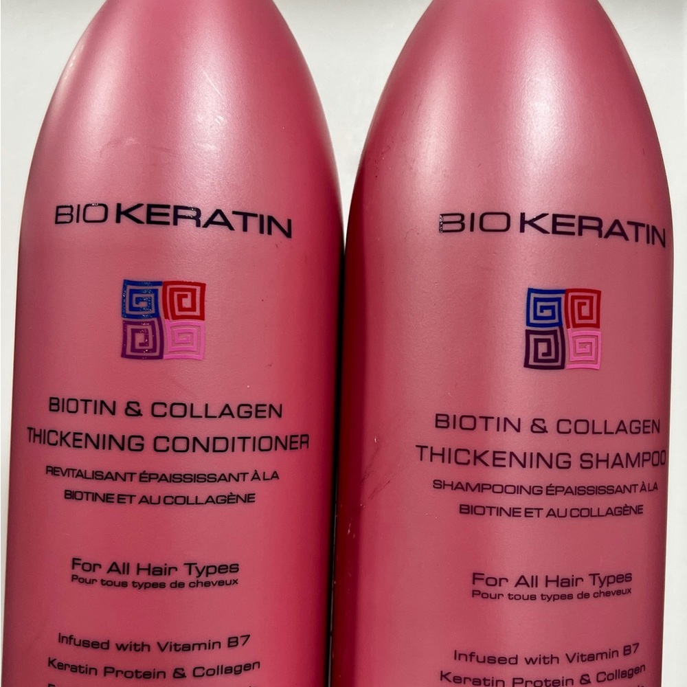 Bio Keratin Biotin & Collagen Thickening Shampoo and Conditioner Set